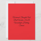 Seizoengroet Kat Kaart (Achterkant)