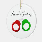 Seizoengroeten Keramisch Ornament (Links)