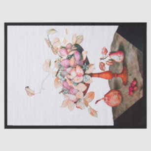 SEIZOEN'S FRUIT / JASMINES, PRUIMEN, PEREN TISSUEPAPIER