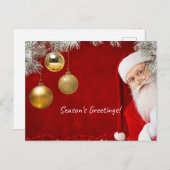 Seizoensbegroetings Briefkaart (Voorkant / Achterkant)