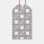 Seizoensbegroetings Label met trendy kerstbal Cadeaulabel (Achterkant)