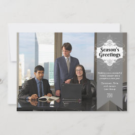 Seizoensdagbouwfotokaart Feestdagenkaart