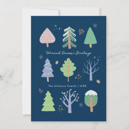 Seizoensdagkerstkaart Kaart