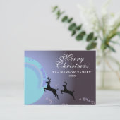 Seizoensfeest van de kerstavond van de Magical Dee Briefkaart (Staand voorkant)