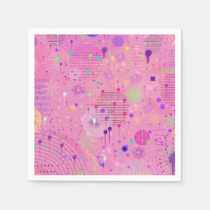 Seizoensfruit Salade: Abstract Schilderij Servet