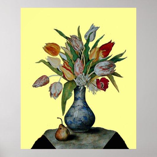 SEIZOENSFRUITEN - TULPEN POSTER (Voorkant)