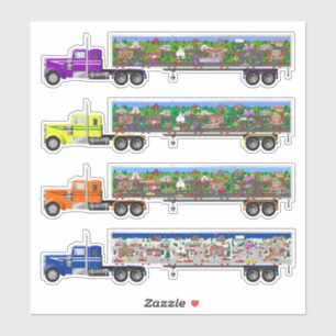 Seizoensgebonden Big Rig Stickers