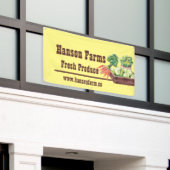 Seizoensgebonden Boerderij langs de weg Spandoek (Buitenkant Gebouw)