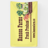 Seizoensgebonden Boerderij langs de weg Spandoek (Verticaal)