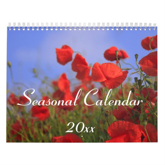 Seizoensgebonden Fotowandkalender Kalender (Hoes)