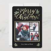 Seizoensgebonden gloed 3-kerstkaart feestdagenkaart (Voorkant)