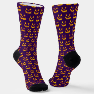 Seizoensgebonden Halloween Paarse Sinaasappel gesn Sokken