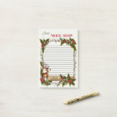 Seizoensgebonden Kerst Leuk Rendier Post-it® Notes (Op bureau)
