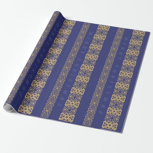Seizoensgebonden ornamentische verstelbare groet b cadeaupapier (Uitgerold)