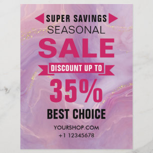 Seizoensgebonden SALE Kortingswinkel Flyer
