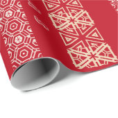Seizoensgebonden sierpatroon rood aangepaste begro cadeaupapier (Rol Hoek)