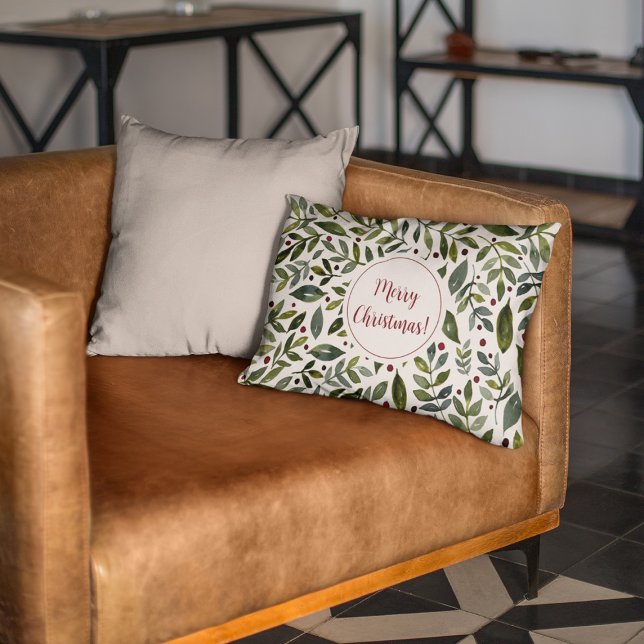 Seizoensgebonden waterverf en bessen accent kussen (Creator heeft geüpload)