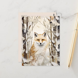 Seizoensgebonden Winter ijsbeer liefhebbers Briefkaart