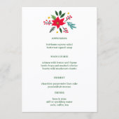 SEIZOENSGREETINGS Kerstmis Aangepaste Feestdag Menu (Voorkant)