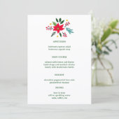 SEIZOENSGREETINGS Kerstmis Aangepaste Feestdag Menu (Staand voorkant)