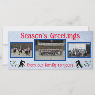 Seizoensgrietjes Hockey Photo Flat Card