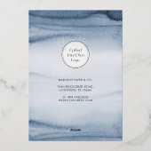 Seizoensgrietscript Winter Forest Business Folie Feestdagenkaart (Achterkant)