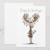 Seizoensgroet met Eland Feestdagenkaart (Voorkant / Achterkant)