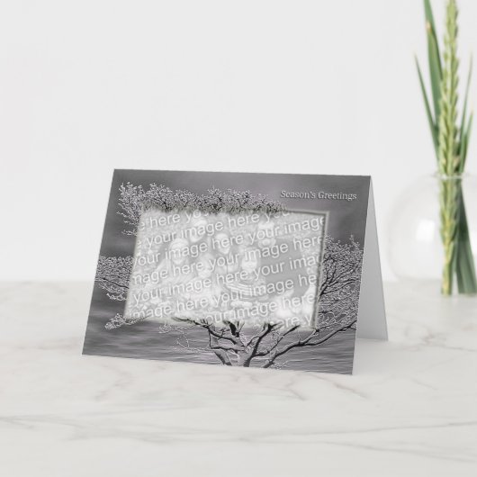 Seizoensgroeten Feestdagen Kaart (Voorkant)