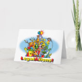 Seizoensgroeten. Feestdagen Kaart (Achterkant)