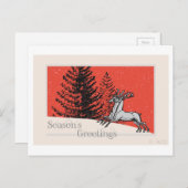 Seizoensgroeten Feestdagenkaart (Voorkant / Achterkant)