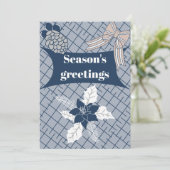 Seizoensgroeten Feestdagenkaart (Staand voorkant)