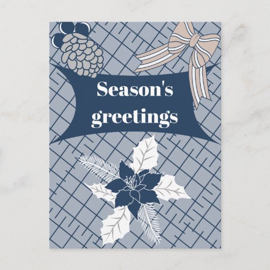 Seizoensgroeten Feestdagenkaart (Voorkant)