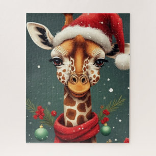 Seizoensgroeten Giraffe Legpuzzel