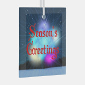 Seizoensgroeten - Jack Frost Glas Ornament (Voorkant Rechts)