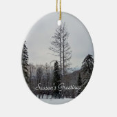 Seizoensgroeten Keramisch Ornament (Rechts)