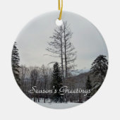 Seizoensgroeten Keramisch Ornament (Voorkant)