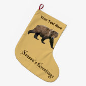Seizoensgroeten - Kodiak-Beer Grote Kerstsok (Voorkant (Hangend))
