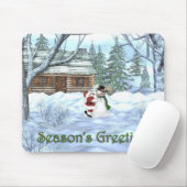 Seizoensgroeten Muismat (Met muis)