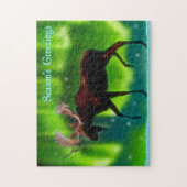 Seizoensgroeten - Noord-Moose Legpuzzel (Verticaal)