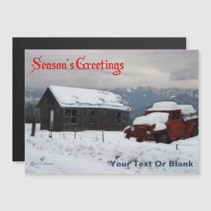 Seizoensgroeten - Old Red Truck