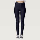 Seizoensgroeten op sterren leggings (Voorkant)