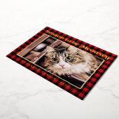 Seizoensgroeten Pset Funny Pet Cat Foto Folie Feestdagenkaart (Gedraaid)