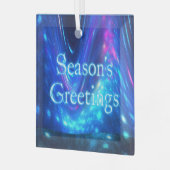 Seizoensgroeten - Qaanaaq - Noorderlicht Glas Ornament (Voorkant links)