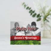 Seizoensgroeten Sjabloon kerstmis (Staand voorkant)