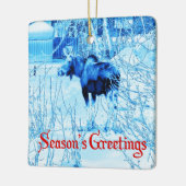 Seizoensgroeten - Stadsmazen Keramisch Ornament (Links)