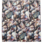 Seizoenshellen van de kust douchegordijn (Voorkant)