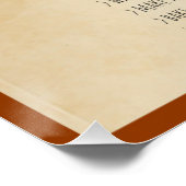 Seizoensherfstoogactiviteiten herfst Fun List Perfect Poster (Hoek)