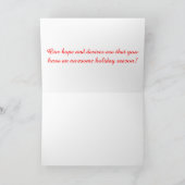 Seizoenskaartje Feestdagen Kaart (Binnen)