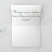 Seizoenskaartje voor groeten feestdagen kaart (Binnen)