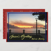 Seizoenskerstfeest Feestdagenkaart (Voorkant / Achterkant)